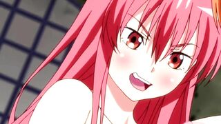 Two Girls Alone in Bathroom Fingering and Massaging Each Other Yuri Hentai
