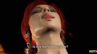 Witcher Futanari Triss Merigold Redhead Duckgirl fucking Ciri