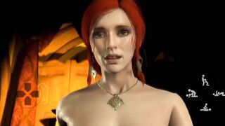 Witcher Futanari Triss Merigold Redhead Duckgirl fucking Ciri