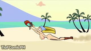 Lindsay es dominada por una  xxx Hentai isla del drama