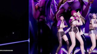 [MMD] Stellar - Marionette Kpop Striptease Dance Ahri Akali Kaisa Evelynn Seraphine KDA Popstar
