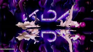 [MMD] Stellar - Marionette Naked Kpop Dance Ahri Akali Kaisa Evelynn Seraphine KDA Popstar 4K 60FPS