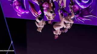 [MMD] Stellar - Marionette Naked Kpop Dance Ahri Akali Kaisa Evelynn Seraphine KDA Popstar 4K 60FPS