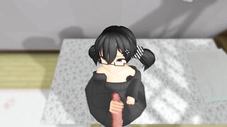 【SEX-MMD】HANDJOB FROM stepsister【No sound】【R-18】
