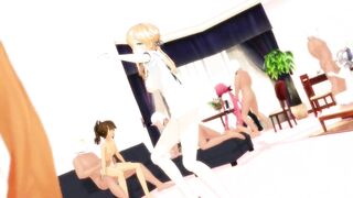 【SEX-MMD】Kancolle Sex Party!【R-18】