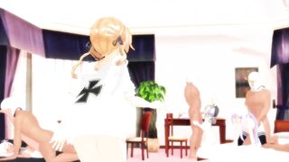 【SEX-MMD】Kancolle Sex Party!【R-18】