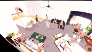 【SEX-MMD】Kancolle Sex Party!【R-18】