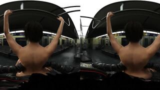 Jill Valentine and Nemesis 60fps VR Train Reverse Cowgirl 5 ANGLES!