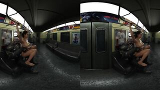 Jill Valentine and Nemesis 60fps VR Train Reverse Cowgirl 5 ANGLES!