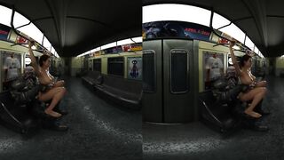 Jill Valentine and Nemesis 60fps VR Train Reverse Cowgirl 5 ANGLES!