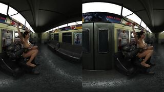 Jill Valentine and Nemesis 60fps VR Train Reverse Cowgirl 5 ANGLES!