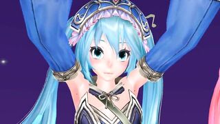 【MMD】Lonely tropical fish [Tda-style Miku Luka]【R-18】