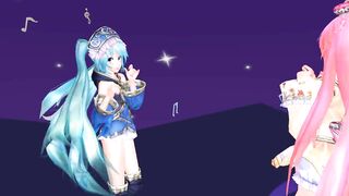 【MMD】Lonely tropical fish [Tda-style Miku Luka]【R-18】