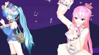 【MMD】Lonely tropical fish [Tda-style Miku Luka]【R-18】