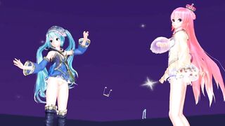 【MMD】Lonely tropical fish [Tda-style Miku Luka]【R-18】
