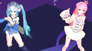 【MMD】Lonely tropical fish [Tda-style Miku Luka]【R-18】