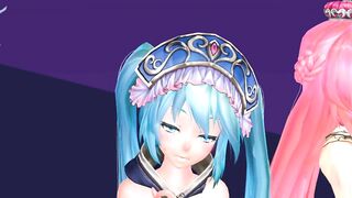 【MMD】Lonely tropical fish [Tda-style Miku Luka]【R-18】