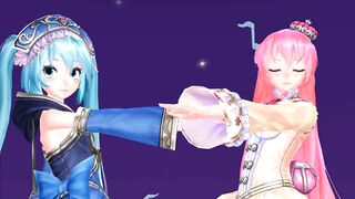 【MMD】Lonely tropical fish [Tda-style Miku Luka]【R-18】