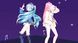 【MMD】Lonely tropical fish [Tda-style Miku Luka]【R-18】
