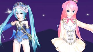 【MMD】Lonely tropical fish [Tda-style Miku Luka]【R-18】