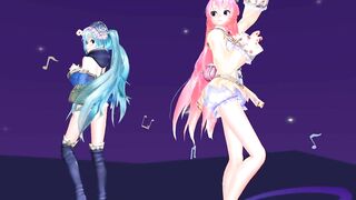 【MMD】Lonely tropical fish [Tda-style Miku Luka]【R-18】