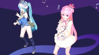 【MMD】Lonely tropical fish [Tda-style Miku Luka]【R-18】