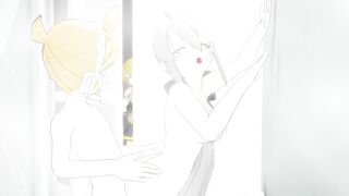 【SEX-MMD】Haku & Ren are in the bathroom【R-18】