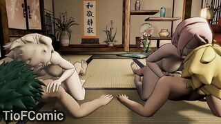 Boruto fucks his friend Sarada's mom and leaves her unable to walk