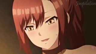 Anime Hentai Fucking Big Tits Girls in a Isekai Harem