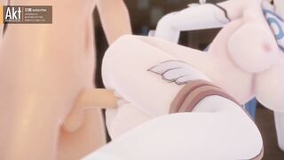 0451 -【R-18 MMD】AKT - Genshin Impact 原神 Lumine 荧 the ideal