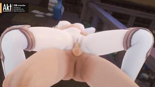 0451 -【R-18 MMD】AKT - Genshin Impact 原神 Lumine 荧 the ideal