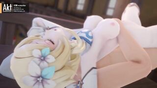 0451 -【R-18 MMD】AKT - Genshin Impact 原神 Lumine 荧 the ideal