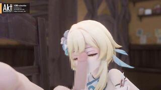 0451 -【R-18 MMD】AKT - Genshin Impact 原神 Lumine 荧 the ideal