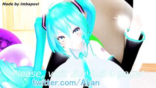 Imbapovi - Busty Miku Plays with Inflatable Pillows