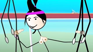 Happy Ending for All - Dancing and Fucking in Public with 80's Songs. Cartoon - Ferdowa Class
