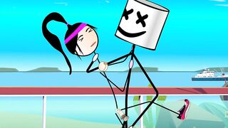 Happy Ending for All - Dancing and Fucking in Public with 80's Songs. Cartoon - Ferdowa Class