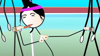 Happy Ending for All - Dancing and Fucking in Public with 80's Songs. Cartoon - Ferdowa Class