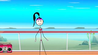 Happy Ending for All - Dancing and Fucking in Public with 80's Songs. Cartoon - Ferdowa Class