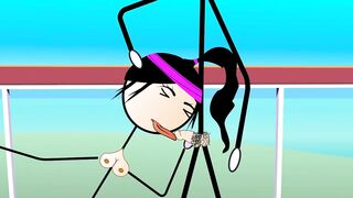 Happy Ending for All - Dancing and Fucking in Public with 80's Songs. Cartoon - Ferdowa Class