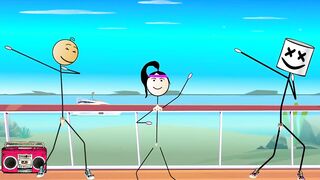 Happy Ending for All - Dancing and Fucking in Public with 80's Songs. Cartoon - Ferdowa Class