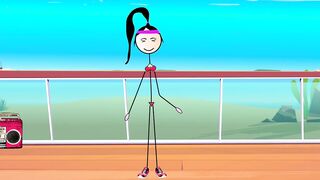 Happy Ending for All - Dancing and Fucking in Public with 80's Songs. Cartoon - Ferdowa Class