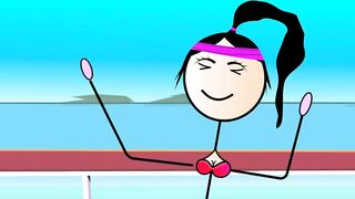 Happy Ending for All - Dancing and Fucking in Public with 80's Songs. Cartoon - Ferdowa Class
