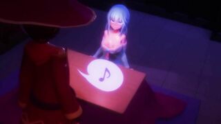 0449 -【R-18 MMD】Konosuba - Aqua and the kotatsu table こたつでぬくぬく