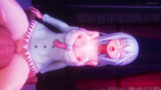 0449 -【R-18 MMD】Konosuba - Aqua and the kotatsu table こたつでぬくぬく