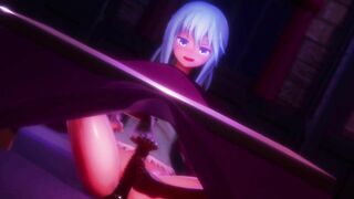 0449 -【R-18 MMD】Konosuba - Aqua and the kotatsu table こたつでぬくぬく