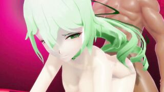 HONKAI IMPACT BRONYA BOBA HENTAI SEX COWGIRL AND DOGGY STYLE GREEN HAIR COLOR EDIT SMIXIX
