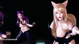 [MMD] K/DA - PopStars Hot Striptease Ahri Akali Kaisa Evelynn 4K 60FPS