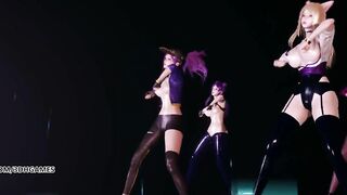 [MMD] K/DA - PopStars Hot Striptease Ahri Akali Kaisa Evelynn 4K 60FPS