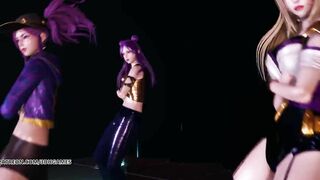 [MMD] K/DA - PopStars Hot Striptease Ahri Akali Kaisa Evelynn 4K 60FPS