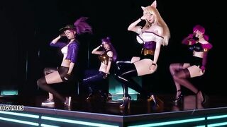 [MMD] K/DA - PopStars Hot Striptease Ahri Akali Kaisa Evelynn 4K 60FPS
